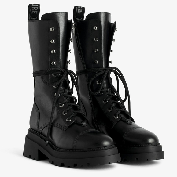 NWT Zadig & Voltaire Ride High Ankle Boots in Black - Picture 2 of 16